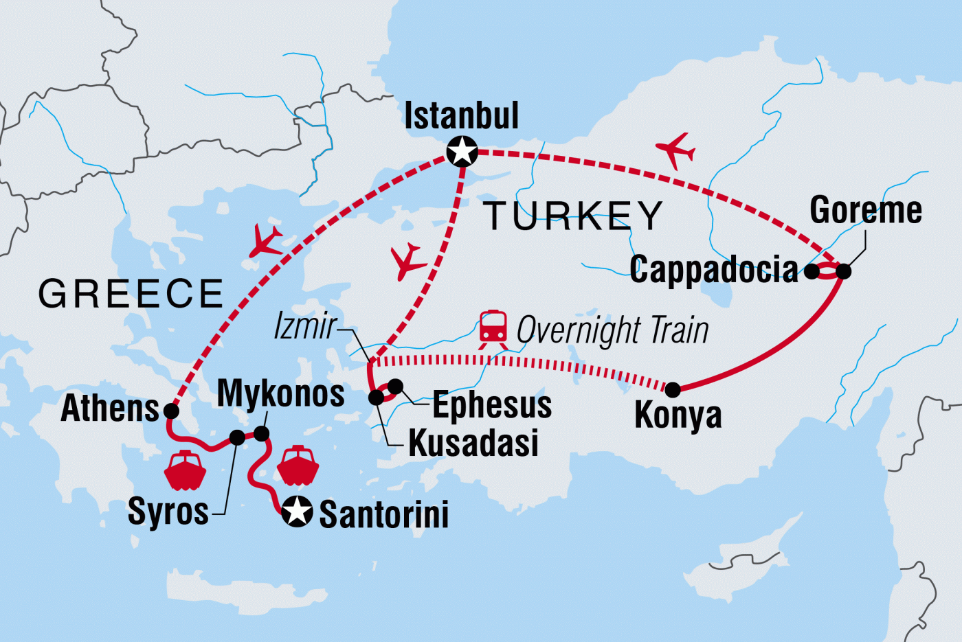 greek and turkey tour